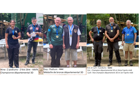2025 06 22 - Championnat 3D du départemental 91 - 7 podiums