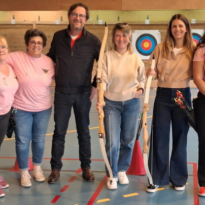 🏹💗 Les Archères et les Archers du Moulon décochent leurs flèches pour Octobre Rose : tous unis pour la bonne cause !